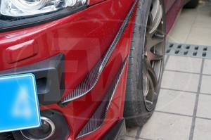 Vrsสไตล์คาร์บอนไฟเบอร์กันชนหน้ากันชน (4 ชิ้น) สําหรับ2008-2015 <span class=keywords><strong>Mitsubishi</strong></span> <span class=keywords><strong>Lancer</strong></span> Evolution <span class=keywords><strong>Evo</strong></span> X - Product Image 2