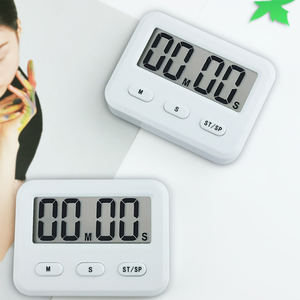 White Color Time <b>Alarm</b> Cute Lcd Kitchen Timer for Baking - Product Image 5