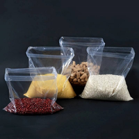 Sac en plastique de grande taille avec fond plat transparent, poche ouverte sur le dessus, housse anti-poussière imperméable, sacs d'emballage en PE pour matelas