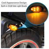 Feux clignotants à LED Super Bright 2pcs Motorcycle Mini Universal Led Motorbike Lampe Amber Blinker LED Indicateurs Light