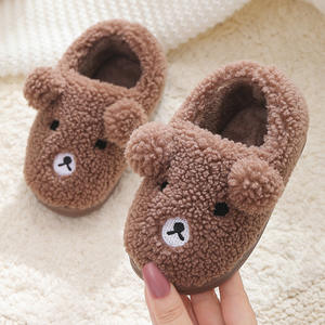 Women's Canvas Cotton Fluffy Cute Puppy-pattern Winter Warm Eco-friendly Slip-resistant Plastic-soled Evergreen Outdoor Shoes - Product Image 5