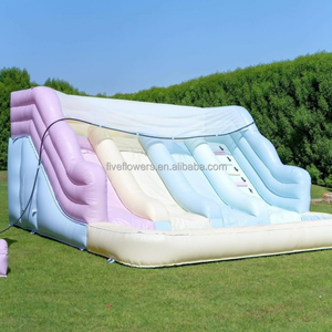 Tobogán Acuático Comercial de 20 pies con <span class=keywords><strong>Piscina</strong></span>, Castillo Inflable de Colores Pastel, Compra en Línea - Product Image 5