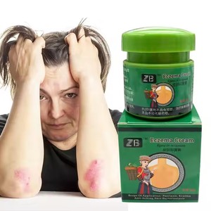 ZB crema per la psoriasi per la dermatite e l'eczema a base di erbe farmaco Anti-prurito antibatterico eczematoide crema per la cura della pelle - Product Image 3