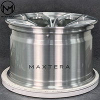 Jantes en alliage Maxtera forgées sur mesure, finition argent brossé, style P111SC pour Porsche 911, BMW M3 M4 M5, Audi AMG, Camaro, Corvette, Mustang