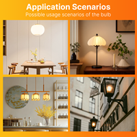 Ampoule LED A19 A60 7W 3000K à haute luminosité, verre blanc, garantie 2 ans, 120V, culot E26, RA90, homologuée UL, prête à être expédiée