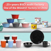 WUJO Fabricant BSCI Vente en gros Tasses en émail à sublimation pour le camping Mug pour café thé lait