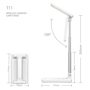 <span class=keywords><strong>Lampe</strong></span> <span class=keywords><strong>de</strong></span> <span class=keywords><strong>bureau</strong></span> multifonctionnelle LED 2 en 1 15W <span class=keywords><strong>avec</strong></span> réglage <span class=keywords><strong>de</strong></span> la luminosité, <span class=keywords><strong>chargeur</strong></span> sans fil à charge rapide et lumière pliable - Product Image 5