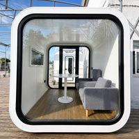Cabine de travail modulaire transparente préfabriquée, imperméable, pour extérieur, jardin ou bureau