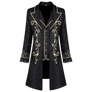 Chaqueta Steampunk Vintage para Hombre, Abrigo Gótico Victoriano, Esmoquin, Frac de Caballero, Disfraces Medievales - Product Image 2