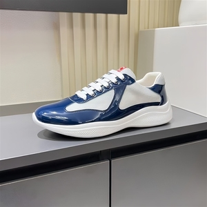 Chaussures de sport de <span class=keywords><strong>luxe</strong></span> pour hommes American's Cup, en cuir verni et maille, tendance mode, vente en gros disponible - Product Image 2