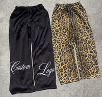 Survêtement d'hiver respirant en molleton avec motif de lettres et logo personnalisé, pour hommes et femmes, ensemble 2 pièces : sweat à capuche et pantalon de survêtement en tissu gaufré épais effet vieilli