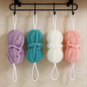 Bath Sponge Flower Shape Soft Loofah With Rope For Bathing Body Exfoliation Shower Use - Product Image 1
