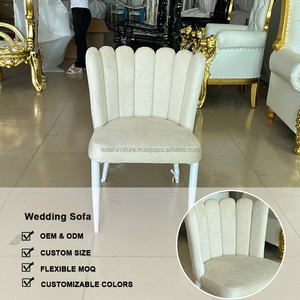 Leda เก้าอี้โซฟาเจ็ดนิ้วสีขาวด้านหลังสำหรับห้องนั่งเล่นพร้อมเบาะนุ่มเก้าอี้รับประทานอาหารที่ทันสมัย - Product Image 4