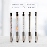 Outil manuel professionnel de stylo Microblading pour le tatouage des sourcils porte-aiguille en acier inoxydable avec 2 têtes interchangeables