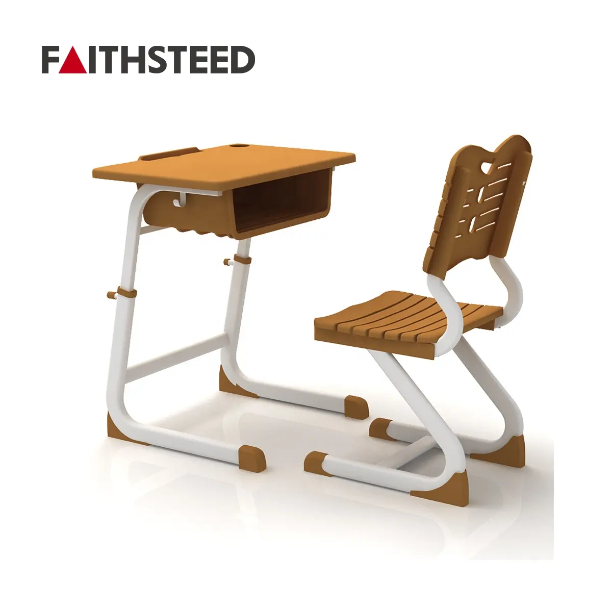 Mobilier scolaire réglable personnalisé pour enfants ensemble de bureau et de chaise d'étudiant conception 3D gratuite