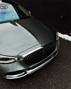 Para <span class=keywords><strong>Mercedes</strong></span> Benz Clase <span class=keywords><strong>S</strong></span> W223 Bodykit Actualización a <span class=keywords><strong>2023</strong></span> W223 <span class=keywords><strong>Maybach</strong></span> S680 PP Parachoques Rejilla ABS Cromo Negro Embellecedor Difusor trasero - Product Image 5