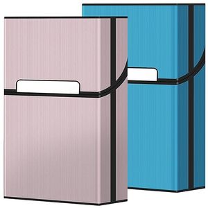 Étui à cigarettes (lot de 2), interrupteur magnétique, étui pour 20 cigarettes pour hommes et femmes, accessoires pour fumeurs - Product Image 2