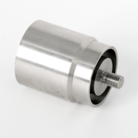 Boîtier Cylindrique Fileté en Acier Inoxydable, Usiné CNC, Sur Mesure, Résistant à la Corrosion, Pièces de Coque pour Équipement d'Automatisation Robuste