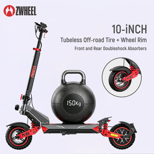 Scooter Eléctrico de Aluminio de Alta Velocidad de 1200 W para Adultos |   Neumáticos de Vacío de 10 Pulgadas, Diseño Plegable e Impermeable, Neumático Ancho Estable D3 de Rápida Respuesta - Product Image 4