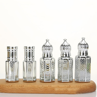 Flacons à bille en verre rechargeables de luxe pour huiles essentielles, 3 ml, 6 ml, 12 ml, avec bâtonnets en verre, pour les voyages et les parfums