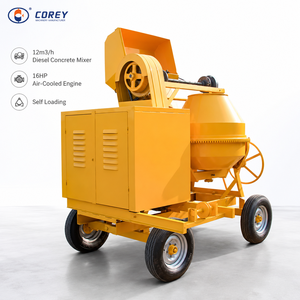 Mezcladora de Concreto Diésel Corey A2-510 de Alta Calidad, 12m3/h, Motor Refrigerado por Aire de 16HP, Autocargable, Alta Eficiencia, 280L, 6min de Funcionamiento - Product Image 1