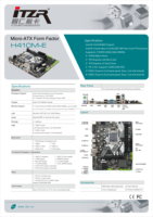Motherboard H410 LGA 1200 Chipset Intel B360 RAM DDR4 Port SATA RAM Maksimal 64GB Mendukung CPU Intel Generasi ke-10 Pengiriman Cepat dan Stabil
