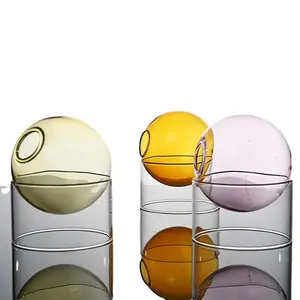 Bloem Bruiloft Glazen Kristallen Vazen Kristal Handgemaakte Glazen Cilindervazen Bulk Groothandel