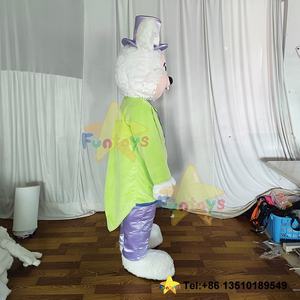 Funtoys personalizado conejo <span class=keywords><strong>pareja</strong></span> mascota <span class=keywords><strong>disfraz</strong></span> conejito Cosplay publicidad promoción carnaval Halloween Navidad Pascua para adultos Fursuit - Product Image 2