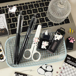 Set di Cancelleria a Forma di Zampa di Gatto, Penne Gel, Forbici, Nastro Correttore, Materiale Scolastico per Bambini, Regali per il Ritorno a Scuola - Product Image 4