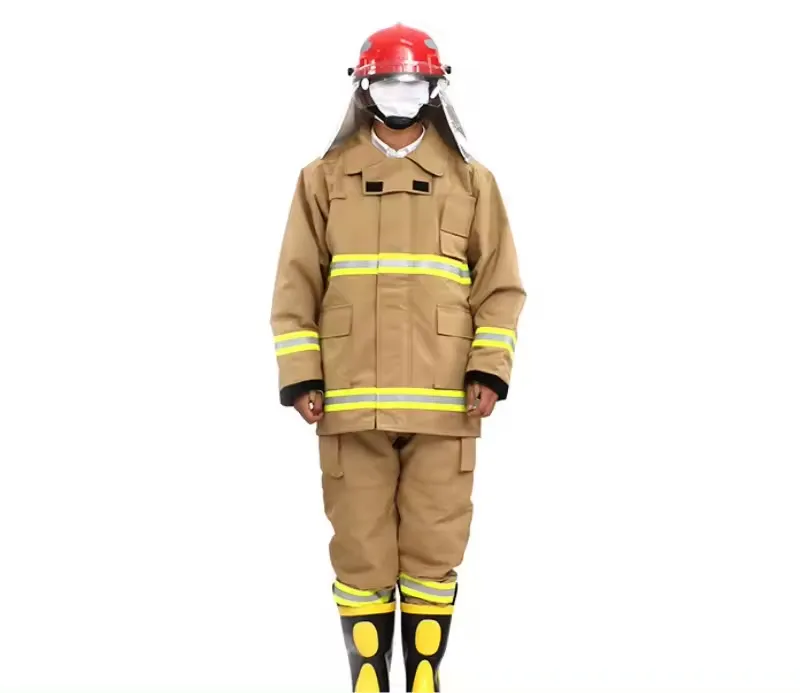 High Quality Fire Fighter Protective Clothing Aramid Fabric Fire Fighting Protective Suit Fire Safety Suits for Sale