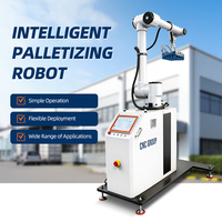Robot Paletizador Industrial de Alta Velocidad con Control PLC, Seis Ejes, Acero Inoxidable, Caja de Engranajes, Rodamientos, Capacidad de Carga de 30-60 kg