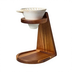 Support en bois écologique réutilisable pour cafetière et théière à filtre pour le brassage par infusion - Product Image 3