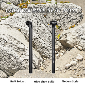 <span class=keywords><strong>Tija</strong></span> de sillín de fibra de <span class=keywords><strong>carbono</strong></span> para bicicleta de montaña/carretera, 400 mm, pieza de bicicleta - Product Image 2