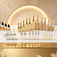 Ensemble de mini-contenants cosmétiques en plastique jetables, flacon compte-gouttes à embout souple pour sérum facial, essence liquide