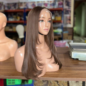 Premium Human Hair Products Vietnamese Raw Hair Lace Front Wigs Smooth Human Hair Wigs <b>Brown</b> Layer Cut Style - Product Image 1