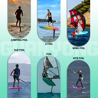 Sayap Depan GY Carbon Hydrofoil Spitfire 1030 Hitam 1525sqcm untuk Selancar Air Laut, Sayap Foiling untuk Carving yang Lancar dan Performa Tinggi