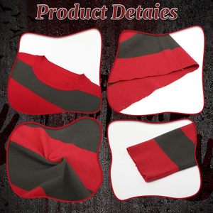 Disfraz de Freddy Krueger de JoyFuncos para Niños, Sudadera a Rayas Rojas y Verdes, Guantes, Gorro, Disfraz de Halloween - Product Image 4