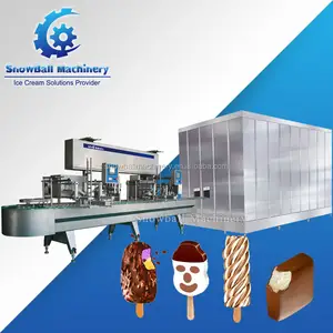 ice cream production line extrusion and hardening tunnel machine for ice cream factory