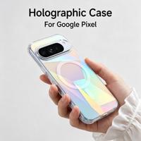 Casing Ponsel Mewah untuk Google Pixel 11 10 9 Pro XL Desain Glitter Magnetik Casing Ponsel Pelindung Gradien Premium