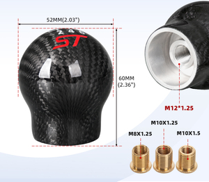 Palanca de Cambios Universal de 6 Velocidades de Fibra de Carbono, <span class=keywords><strong>Precio</strong></span> de Fábrica, Repuesto Interior de Fácil Instalación para Ford <span class=keywords><strong>Focus</strong></span> ST - Product Image 2