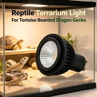 Lampe LED pour reptiles GU10 3W UVA UVB, simulation de soleil à plusieurs niveaux UVB