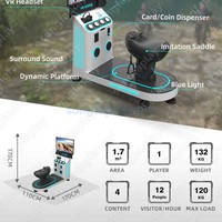 Simulateur d'équitation 9D VR, jeu de course de chevaux, jeu de tir, machine de réalité virtuelle, simulateur d'arcade d'équitation, en PVC