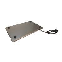 Plaque chauffante électrique portable pour aliments, réchauffeur de plats, dessus en verre noir, maintien au chaud des aliments pour le service en buffet, table ou comptoir
