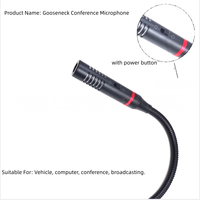 Microphone de conférence filaire à condensateur cardioïde avec suppression du bruit, XLR, col de cygne souple, pour podium et discours, 20Hz-20kHz, diffusion