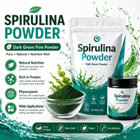 Poudre de spiruline de qualité alimentaire Longbio, vente chaude, comprimés, 60% de protéines, spiruline en poudre OEM
