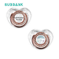 Subbank Nouveaux produits pour bébés les plus vendus, sucettes personnalisées avec logo, thermoformage, motif classique, thème amour, souvenirs de mariage