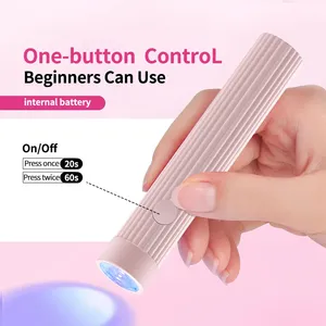 1 Lampe UV/LED portable en forme de stylo pour vernis gel et ongles à presser, sèche-ongles USB sans fil pour vernis gel - Product Image 2