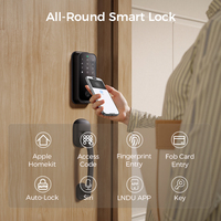 Serrure de porte intelligente numérique NFC Wifi LNDU HK01/W Apple HomeKit, serrure à code, carte IC, empreinte digitale, biométrique, pour porte principale