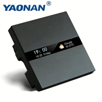 Interruptor de Pared Inteligente para PC de 4 Canales |   Control Táctil Inteligente Zigbee |   Interruptor de Luz de 4 Vías, Impermeable IP20, Automatización del Hogar