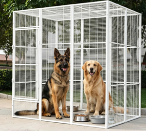 ODM Portable Metal Mesh Pet <strong>Cage</strong> Secure Stable Easy Assembly with Plastic Tray for <strong>Indoor</strong> Outdoor Garden for Birds Cats <strong>Dogs</strong> - Product Image 4